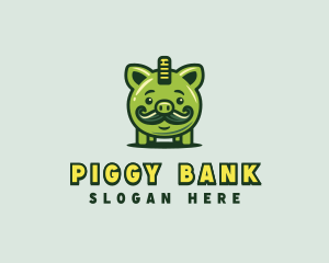 Pigg Coin Money logo design