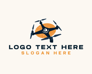 Viewing - Drone Aerial Camera logo design