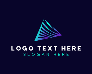 Premium Tech Pyramid logo design