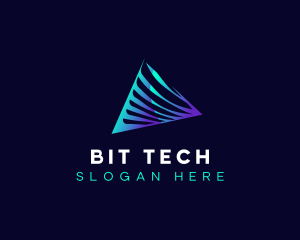 Premium Tech Pyramid logo design