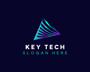 Premium Tech Pyramid logo design