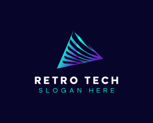 Premium Tech Pyramid logo design