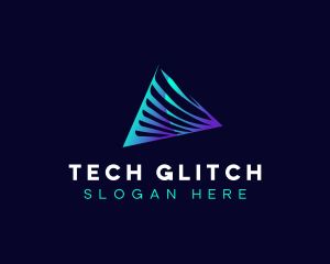 Premium Tech Pyramid logo design