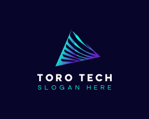 Premium Tech Pyramid logo design