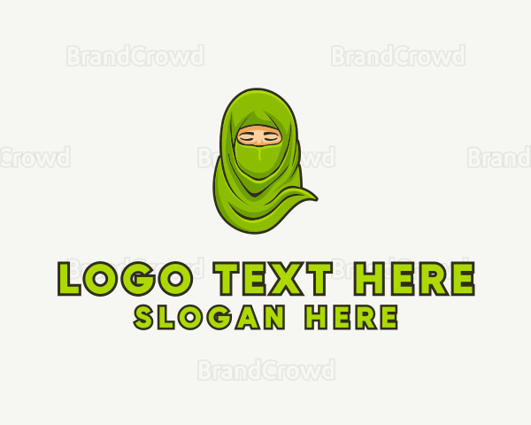 Muslim Niqab Avatar Logo