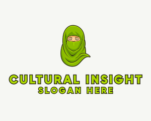 Muslim Niqab Avatar logo design