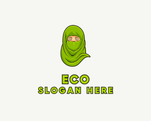 Islamic - Muslim Niqab Avatar logo design