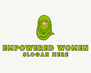 Muslim Niqab Avatar logo design