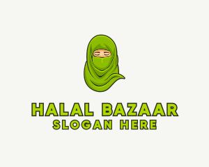 Muslim Niqab Avatar logo design