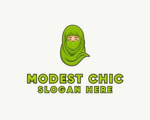 Hijab - Muslim Niqab Avatar logo design