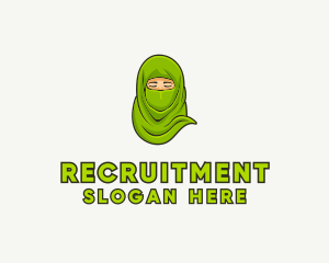 Culture - Muslim Niqab Avatar logo design