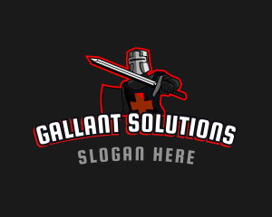 Gallant - Gallant Crusader Sword logo design