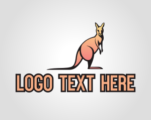 Zoo - Outback Kangaroo Mascot logo design