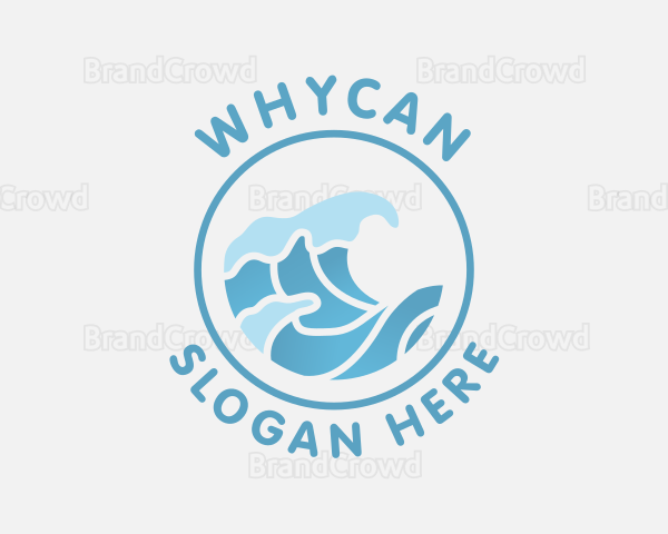 Gradient Wave Swell Logo