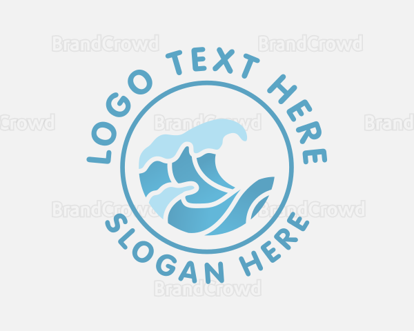 Gradient Wave Swell Logo