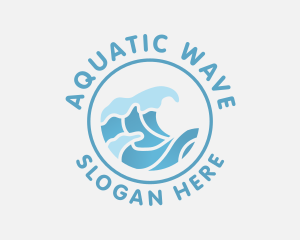 Gradient Wave Swell logo design