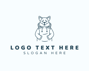 Puppy - Cute Dog Hoodie logo design