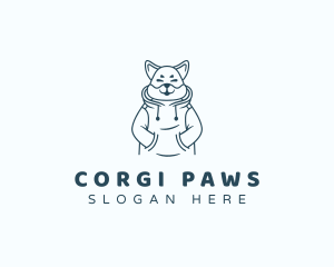 Corgi - Cute Dog Hoodie logo design