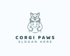 Cute Dog Hoodie logo design