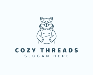 Cute Dog Hoodie logo design