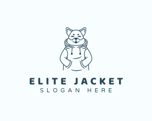 Jacket - Cute Dog Hoodie logo design