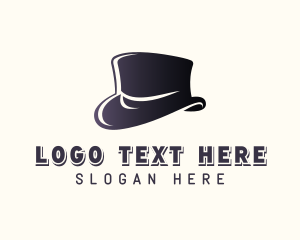 Black Hat - Top Hat Fashion logo design