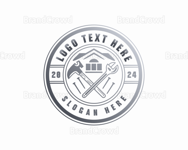 Handyman Hammer Wrench Logo