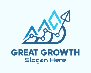 Business Growth Arrow logo design