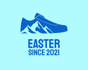 Camping Equipment - Mountain Hiking Shoe logo design