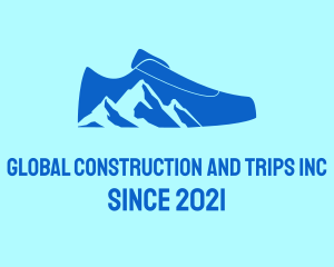 Mountaineer - Mountain Hiking Shoe logo design
