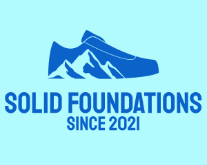 Everest - Mountain Hiking Shoe logo design