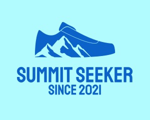 Mountain Hiking Shoe logo design