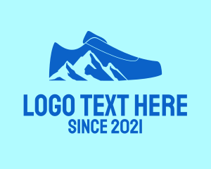 Mountain Climber - Mountain Hiking Shoe logo design