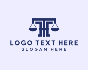 Judiciary - Law Notary Letter T logo design