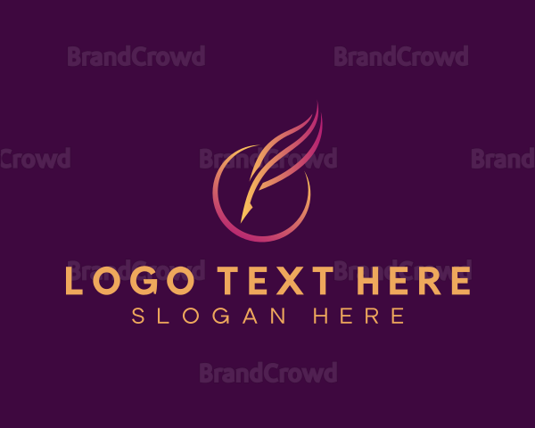 Elegant Quill Pen Logo