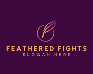 Elegant Quill Pen logo design