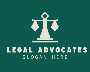 Pen Scale Law Firm logo design