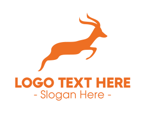 Lebanon - Safari Gazellle Jumping logo design