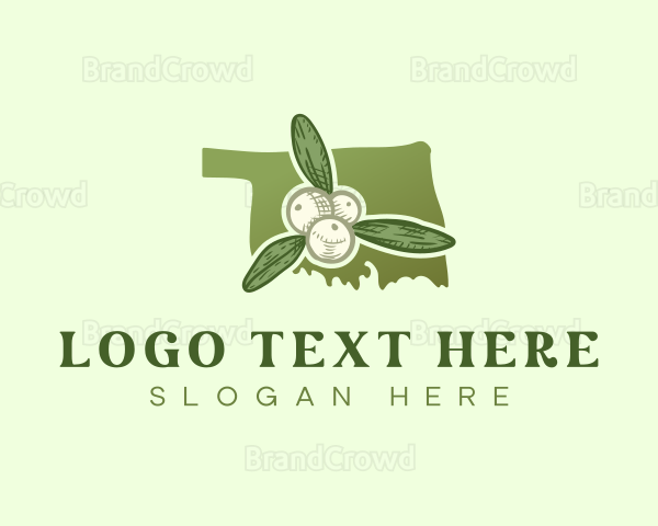 Oklahoma Mistletoe Foliage Logo