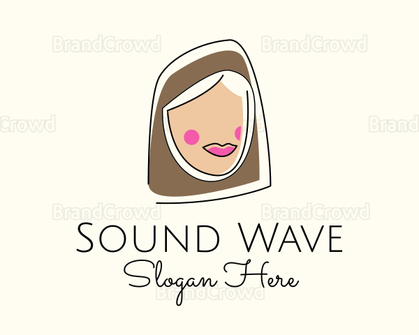 Muslim Woman Head Logo