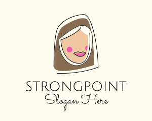 Muslim Woman Head Logo