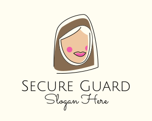 Dermatologist - Muslim Woman Head logo design