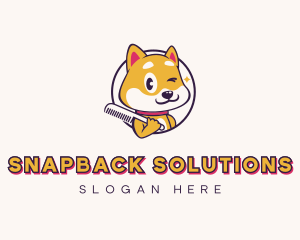 Puppy Dog Grooming Logo