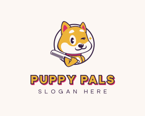 Puppy Dog Grooming logo design