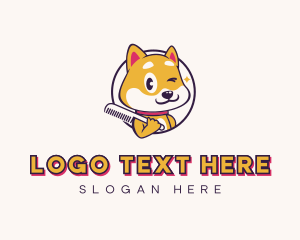 Pet Care - Puppy Dog Grooming logo design