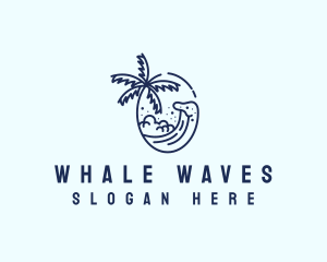 Beach Resort Wave logo design