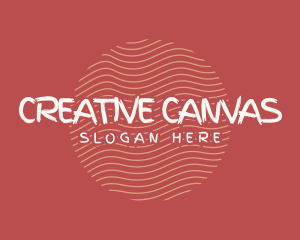 Artsy - Cool Quirky Waves logo design