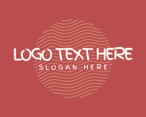Artsy - Cool Quirky Waves logo design
