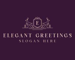 Elegant Deer Crest  logo design