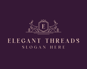 Elegant Deer Crest  logo design